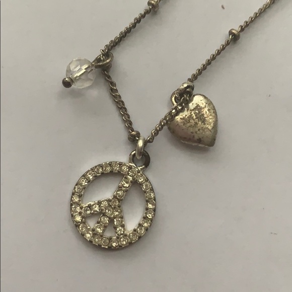 Fossil Sterling Silver and Cubic Zirconia Necklace - Picture 2 of 4